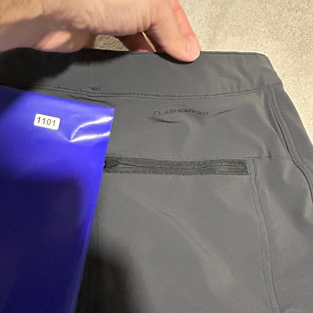 The North Face Convertible Pants Mens XL 30 Gray FlashDry-XD Hiking Outdoor